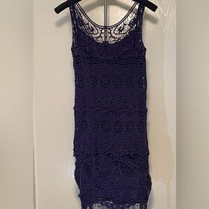 Pinky Dark Navy Lace Dress Size‎ Medium